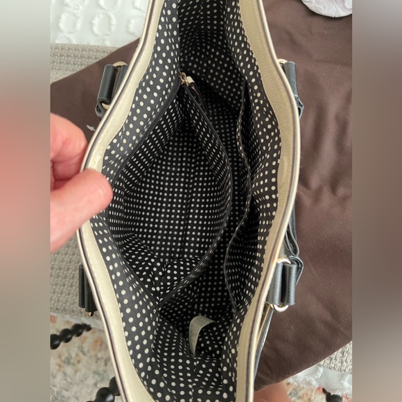 Kate Spade Cream and Black Tote - Picture 5 of 6